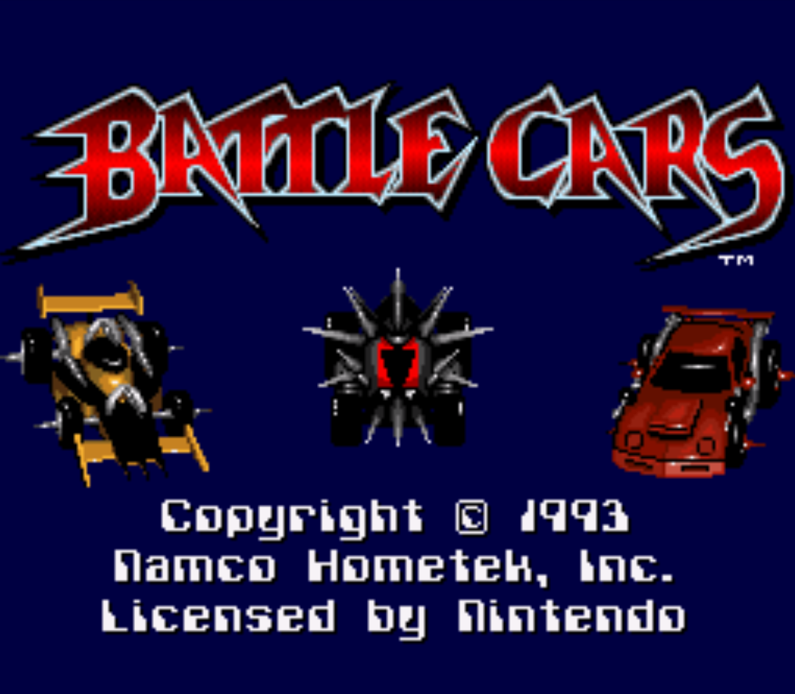 Battle Cars Title Screen